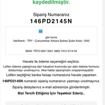 AydArt Firmaya Ulaşamıyorum Ürünüm Gelmedi