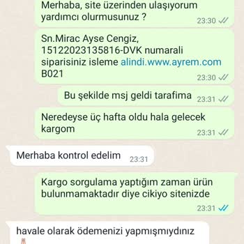 Ayrem Korse Ürünün Gönderilmemesi Ve Para İadesinin Yapılmaması