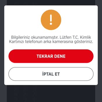 Ziraat Bankası Mobil T. C. Kimlik NFC