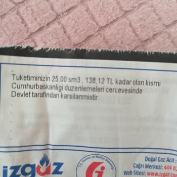İzgaz Doğalgaz Tüketimi Yüksek Fatura