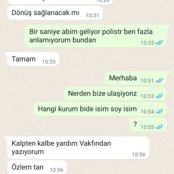 Kalpten Kalbe Vakfı Hiçbir Şey Kabul Etmiyorum