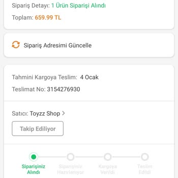 Toyzz Shop Siparişin Gecikmesi Trendyol Satıcı Toyzz Shop