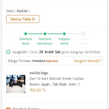Trendyol Express Kargom 2 Haftadır Gelmedi