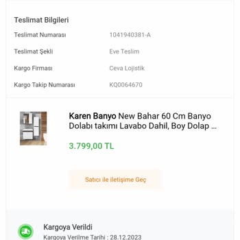 Koçtaş Ürün Teslimatı Yapılmıyor