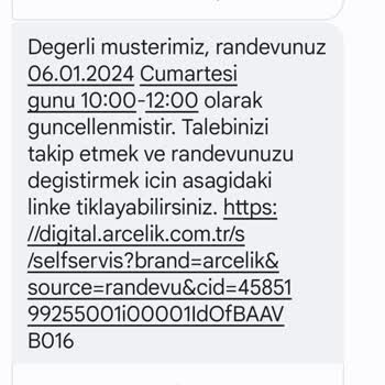 Arçelik Servis Randevu Sorunu