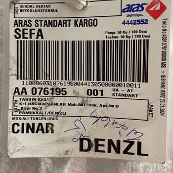 Aras Kargo Desinin Fazla Kilonun Fazla Girilmesi
