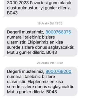 Doğtaş Servisinin Parça Değişimini Azami Sürede Yapmaması