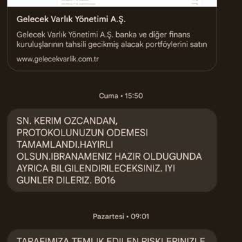 Gelecek Varlık Yönetim Dosya Kapama Yalanı
