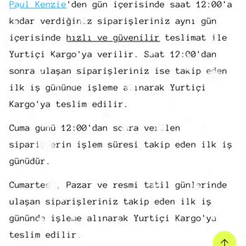Paul Kenzie Sipariş Yönetiminde Yaşanan Sorunlar