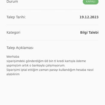 Togg Trumore Togg Un Paramı Vermemesi