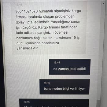 Lefties Teslimat Ve İade Süreci Mağduriyetim