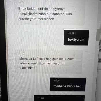 Lefties Teslimat Ve İade Süreci Mağduriyetim