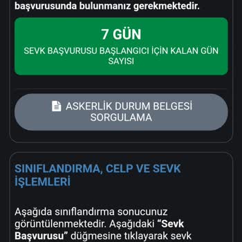 E-Devlet (Turkiye.gov.tr) Sevk Başvurusu Hatası