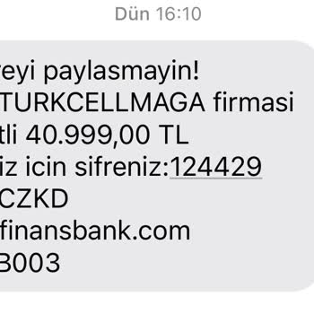 Paycell Kartımdan Onaysız Ödeme Alınması