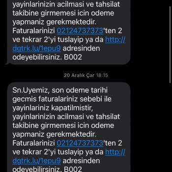 Türk Telekom Ve Digiturk Fatura Sorunu