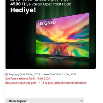 LG & Opet Yakıt Kampanyası