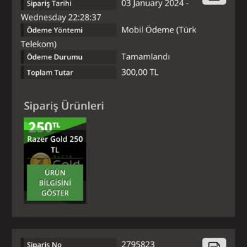 Playstore Siparişimi Teslim Etmedi