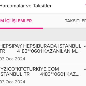 KFC Sipariş Oluşturmadan Kartımdan Para Çekti