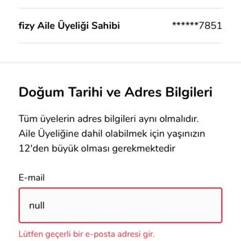 Fizy Aile Üyeliği Mail Saçmalığı