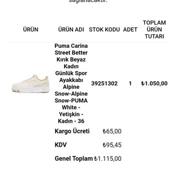 Fast Spor Satın Aldığım Ürünün Stokta Olmaması