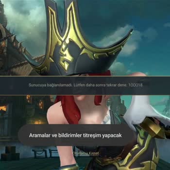 League of Legends Wild Rift Oyununa Mobil Veri Kullanarak Girerken 100018 Hatası Veriyor