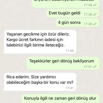 Zara Kargo Ücreti İadesi Problemi