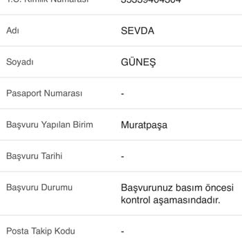 Nüfus ve Vatandaşlık İşleri Bordo Pasaport Geç Kalması