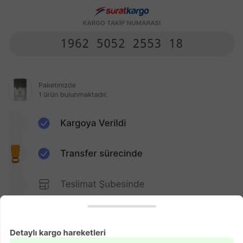 İzmir Aktarma Sürat Kargo Aldığım Ürünü Şubede Bekletiyor