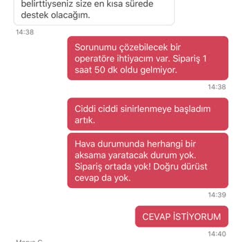 Yemeksepeti Operatörlerinin Yalan Beyanı