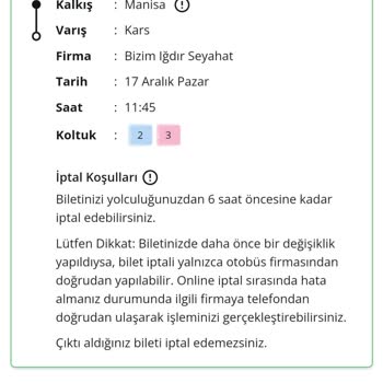 En Uygun Da Bizim Iğdır Bilet Kestim Salihli Kars