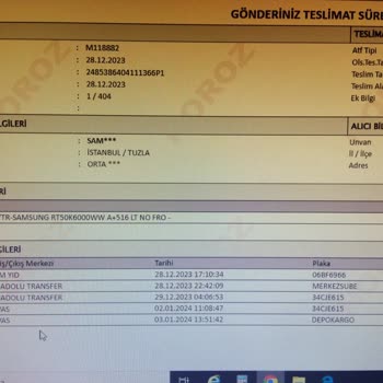 Horoz Lojistik Buzdolabı Depoda Bekletilip Teslim Edilemiyor.?