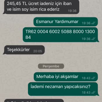 Nare Giyim Ürünü İade Ettim Ücretimi İade Etmiyorlar