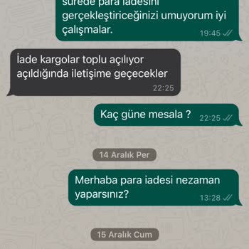 Nare Giyim Ürünü İade Ettim Ücretimi İade Etmiyorlar