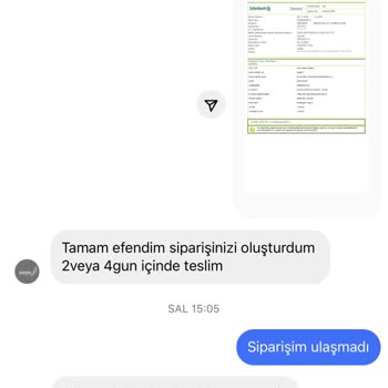 Sardunya Tesettür Siparişim Gönderilmedi, İletişim Kesildi!
