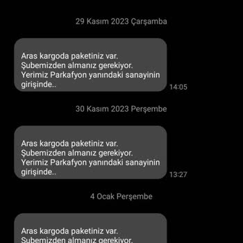Aras Kargo'nun Kargoyu Eve Teslim Etmemesi