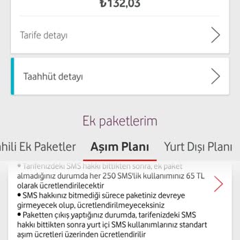 Vodafone Ücretsiz Ek Pakete Ücret Yansıtıyor