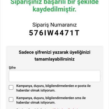 Çetinkaya Ürün Elime Ulaşmadı