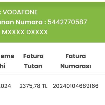 Vodafone Ölen Kişiye Fatura Bedeli Yansıtıyor
