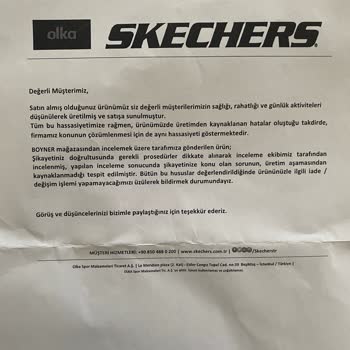 Skechers Ayakkabı Sökülme Problemi