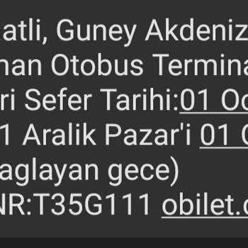Bir Obilet Sorunu Daha