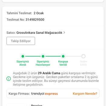 Trendyol Express Trendyol Expres Kargo Sorumsuzluğu