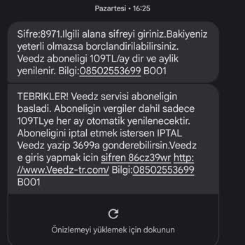 Veedz-tr.com Üyelik İptali