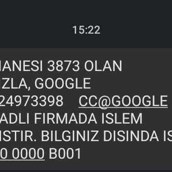 Google Benden Habersiz Yapılan İşlem
