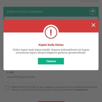 Obilet Firmasının Şahsıma Yaptığı Haksızlık