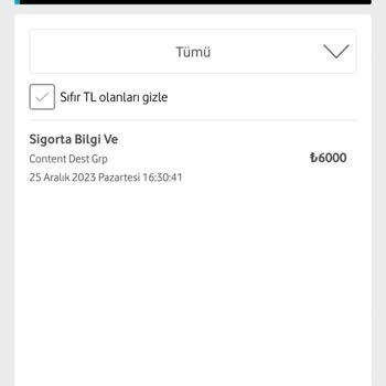 Vodafone Talep Dışı Kesinti Ve Faturaya Ek Ödeme