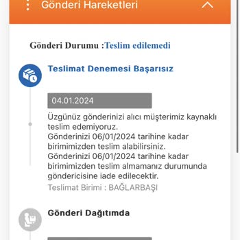 MNG Kargo Alıcı Kaynaklı Teslim Edilemedi!