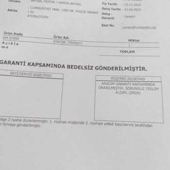 Kuba Motor Yeni Motorum Sürekli Arızalanıyor!