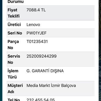 Lenovo Bilgisayar Lenovo Ürüne Sahip Çıkmıyor Garantiyi Yokuşa Sürüyor