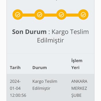 GKN Kargo İle Teslim Edilmeyen Sipariş