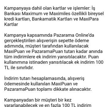 Pazarama Vaat Edilen Puanları Vermiyor!